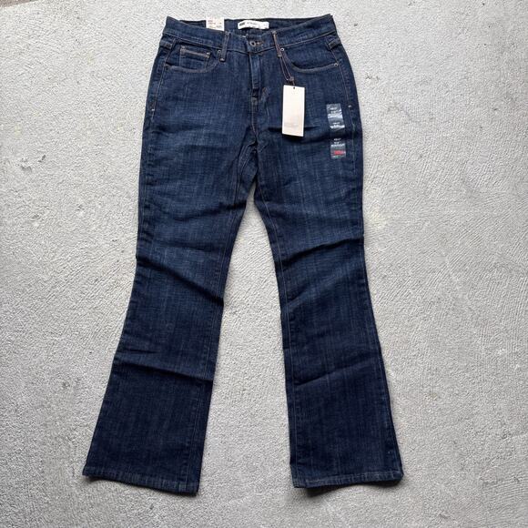 Levi's Denim - New Levi's 515 Jeans Womens 4 Short 27 Stretch Mid Rise Boot Cut Dark Wash Y2k